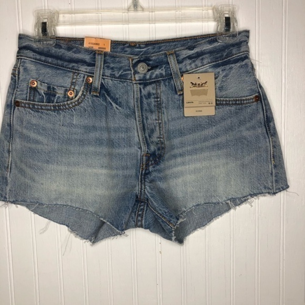 Levi’s 501 Button-Fly Denim Shorts Size 24